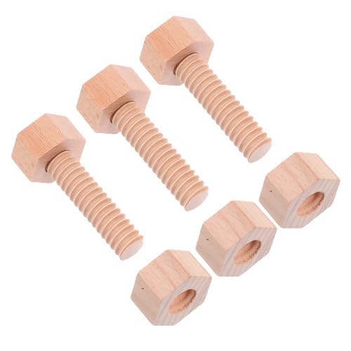 ABOOFAN 1 Satz Bausteinschrauben Bauen sechseckige Bausteine Bauspielzeug für Holzschraube Konstruktionsspielzeug für Holz Nuss hölzern Khaki ABOOFAN 1 Satz Bausteinschrauben Bauen sechseckige Bausteine Bauspielzeug für Holzschraube Konstruktionsspielzeug für Holz Nuss hölzern Khaki von ABOOFAN