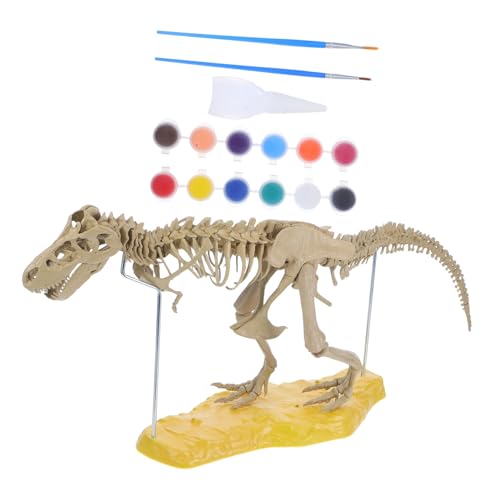 ABOOFAN 1 Satz Dinosaurier-skelettmodell Figur Mini Knochenformen Von Dinosauriern Party Klein Ausbildung Kunst Montage Dinosaurierskelett Bauen Favorisieren Kind PVC Coffee von ABOOFAN