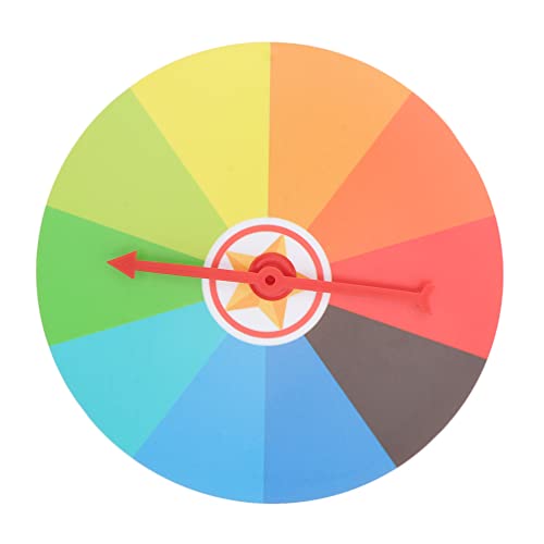 1 Satz Glücksrad zum Drehen Lotterie Rad Partyspiel Lotteriespiele Kinderspiel DIY Rad Pädagogisches Spielzeug Game Drehen Platte Wandpreis Rad für Party Bunt von ABOOFAN