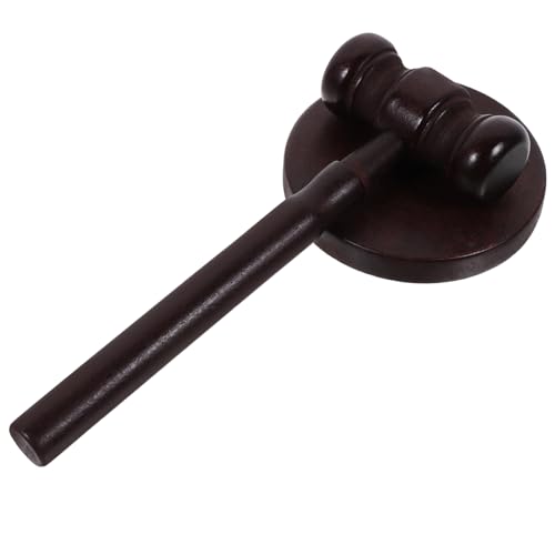 ABOOFAN 1 Satz Holzrichterhammer für Praktischer Auktionshammer für Grab Woche Zeremonien Langlebig mit Dekorativem Standfuß für Rollenspiele Ausstellungsstück von ABOOFAN