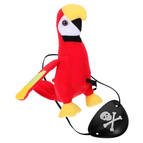 ABOOFAN Schulter Plüschtier Papagei aus Weichem Material für Piratenkostüme Lebensechtes Design für Halloween und Themenpartys Beweglich und Angenehm zu Tragen ABOOFAN Schulter Plüschtier Papagei aus Weichem Material für Piratenkostüme Lebensechtes Design für Halloween und Themenpartys Beweglich und Angenehm zu Tragen von ABOOFAN