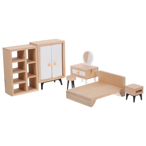 ABOOFAN 1 Satz Teiliges Schlafzimmermöbel mit Bett Schrank und Tisch für Kreatives und Pädagogische Entwicklung von ABOOFAN