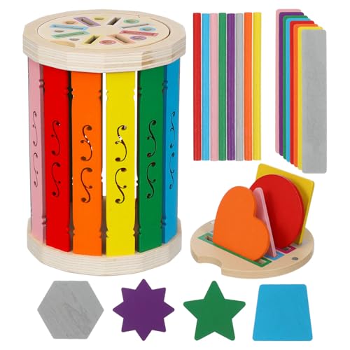 ABOOFAN 1 Set Babybecher Feinmotorikspielzeug Für Kleinkinder Farbabgleichsbecher Und Stäbchen Montessori Farbklassifizierungsbecher Lernspielzeug Zum Farbsortieren Spielzimmer von ABOOFAN