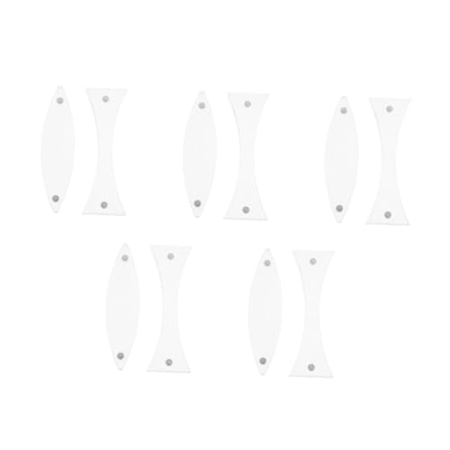 ABOOFAN 10 Stck. Teiliges Magnetisches Optisches Linsenset für Physikunterricht Doppelt Konvexe und Konkave Linsen mit Sicherer Magnetischer Befestigung für Präzise Lichtbrechung und von ABOOFAN