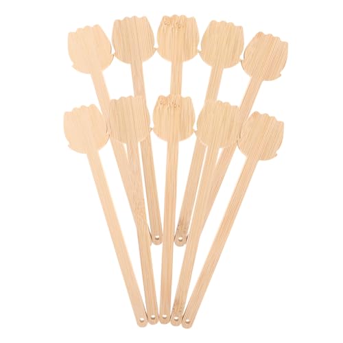 ABOOFAN 10 Stück Diy Fächergriffe für Runde Handfächer Handgemachte Bastelmaterialien für Hochzeiten und Besondere Anlässe Design für Kreative Projekte von ABOOFAN