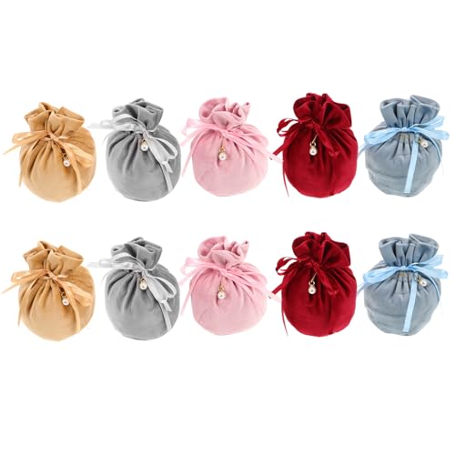 ABOOFAN 10 Stück Mini Aufbewahrungstaschen für Schmuck Bonbons und Hochzeitsgeschenke Dekorative Pouches mit Perlenakzenten ABOOFAN 10 Stück Mini Aufbewahrungstaschen für Schmuck Bonbons und Hochzeitsgeschenke Dekorative Pouches mit Perlenakzenten von ABOOFAN