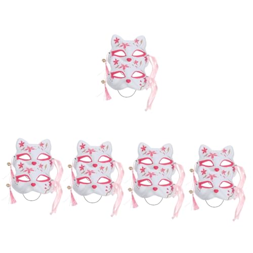 ABOOFAN 10 Stk Sakura-fuchs-maske Katzen Halbmasken Zubehör Für Anime-kostüme Halbgesichtsmasken Für Katzen Katzen-maskerade-masken Kinder-tiara Fräulein Schmücken Japanischer Stil Plastik von ABOOFAN