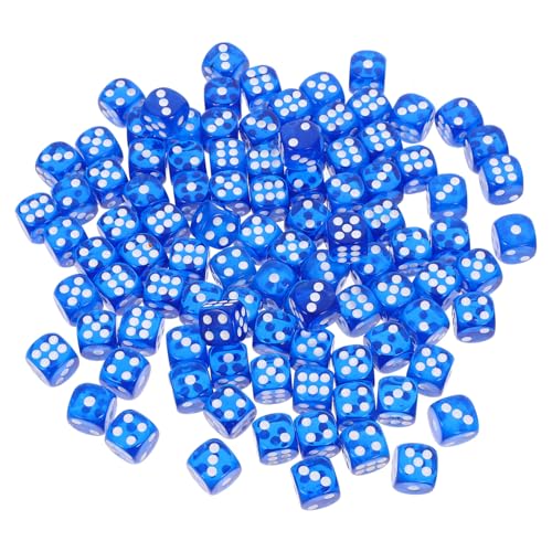 ABOOFAN 100 Stück Farbenfrohe Kristallfarbe Bunte Würfel Partyspielwürfel Spielzeugwürfel klare Würfel Glitzerwürfel Brettspiele Würfel Standard-Spielwürfel Partywürfel Acryl Blau ABOOFAN 100 Stück Farbenfrohe Kristallfarbe Bunte Würfel Partyspielwürfel Spielzeugwürfel klare Würfel Glitzerwürfel Brettspiele Würfel Standard-Spielwürfel Partywürfel Acryl Blau von ABOOFAN