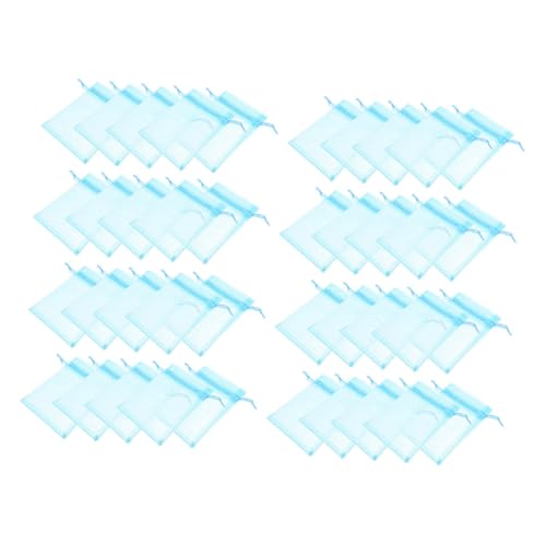 ABOOFAN 100 Stück Organza Geschenktüten für Babyparty Hochzeiten und Feste Blau mit Zugband Beutel für Süßigkeiten und Kleine ABOOFAN 100 Stück Organza Geschenktüten für Babyparty Hochzeiten und Feste Blau mit Zugband Beutel für Süßigkeiten und Kleine von ABOOFAN