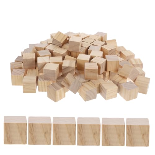ABOOFAN 100 Stück Unbehandelte Holzquader für DIY Projekte Mathe Lernen und Kreative Aktivitäten Sicheres für ABOOFAN 100 Stück Unbehandelte Holzquader für DIY Projekte Mathe Lernen und Kreative Aktivitäten Sicheres für von ABOOFAN