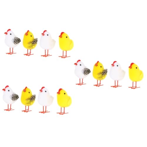 ABOOFAN 12 STK Osterküken kleine Kükenfiguren Ostern Kinder Spielzeug für Kinder kinderspielzeug Kuscheltier Nachahmung Huhn für Ostern Simulations-Huhn-Ornament Haushalt ABOOFAN 12 STK Osterküken kleine Kükenfiguren Ostern Kinder Spielzeug für Kinder kinderspielzeug Kuscheltier Nachahmung Huhn für Ostern Simulations-Huhn-Ornament Haushalt von ABOOFAN