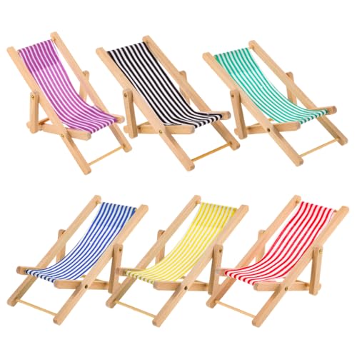 ABOOFAN 12-teiliges Strandstuhl-Modell, Kinderspielzeug, Mini-Puppen, Klappstuhl, Ornament, Mini-Liegestuhl-Zubehör, Miniatur Falten, Tische und Stühle, Puppenhaus ABOOFAN 12-teiliges Strandstuhl-Modell, Kinderspielzeug, Mini-Puppen, Klappstuhl, Ornament, Mini-Liegestuhl-Zubehör, Miniatur Falten, Tische und Stühle, Puppenhaus von ABOOFAN