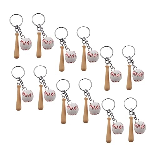 ABOOFAN 12Stücke Teiliges Baseball Schlüsselanhänger mit Holzschläger Design Party Dekoration und für Baseball Fans Leicht und Tragbar für Schlüssel oder Taschen ABOOFAN 12Stücke Teiliges Baseball Schlüsselanhänger mit Holzschläger Design Party Dekoration und für Baseball Fans Leicht und Tragbar für Schlüssel oder Taschen von ABOOFAN