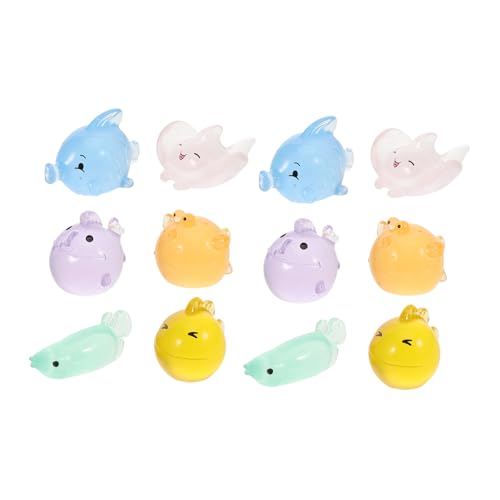 ABOOFAN 12stücke Mini Harz Tiere Süße Nachtleuchtende Meerestiere Für Aquarium Deko Figuren Für Fischbecken Und Heimdekoration Charmante Ornamente ABOOFAN 12stücke Mini Harz Tiere Süße Nachtleuchtende Meerestiere Für Aquarium Deko Figuren Für Fischbecken Und Heimdekoration Charmante Ornamente von ABOOFAN