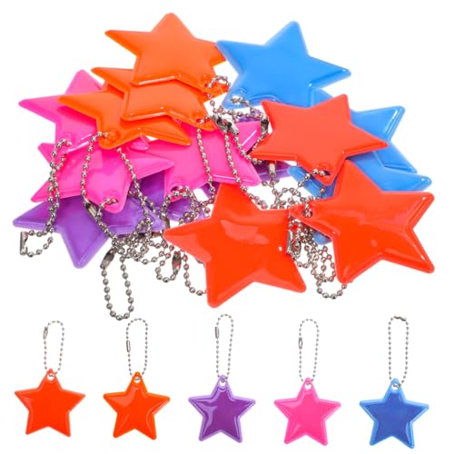 ABOOFAN 15 Stück Teiliges Reflektierende Sternanhänger für Rucksäcke Schlüsselanhänger und Sichere Sichtbarkeit für Einfache Anbringung an Taschen und Schlüssel ABOOFAN 15 Stück Teiliges Reflektierende Sternanhänger für Rucksäcke Schlüsselanhänger und Sichere Sichtbarkeit für Einfache Anbringung an Taschen und Schlüssel von ABOOFAN