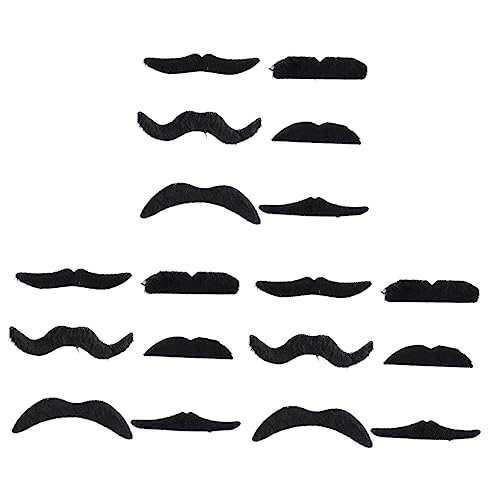 ABOOFAN 18 Stk Schwarze Ornamente Selbstklebender Schnurrbart Falsche Gesichtsbehaarung Neuheit Schnurrbart Herr Falscher Schnurrbart Falscher Bart Cosplay-requisiten Künstlich Kleidung ABOOFAN 18 Stk Schwarze Ornamente Selbstklebender Schnurrbart Falsche Gesichtsbehaarung Neuheit Schnurrbart Herr Falscher Schnurrbart Falscher Bart Cosplay-requisiten Künstlich Kleidung von ABOOFAN