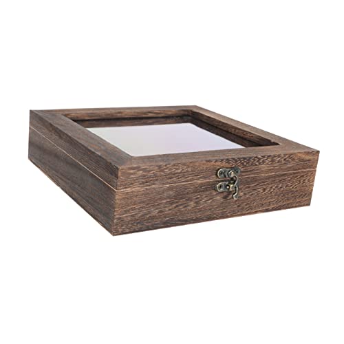 ABOOFAN 1Stück Holzprobenbox Für Insekten Staubdichter Displaykasten Mit Glasdeckel Retro Design Zur Aufbewahrung Von Schmetterlingen Schmuck von ABOOFAN