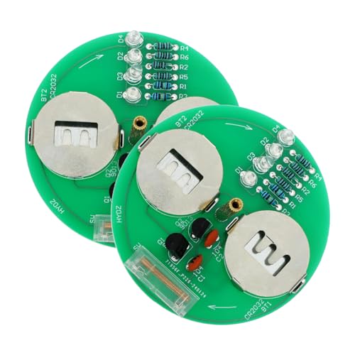 ABOOFAN 2 Sätze Lötgyroskop-Übungsset Lötübungssets Gyroskop-Bausatz Gyroskop-DIY-Kit für den Unterricht Elektronik-Kit Elektronisches Lötgyroskop-Set Gyroskop-Lötzubehör Plastik Grün von ABOOFAN
