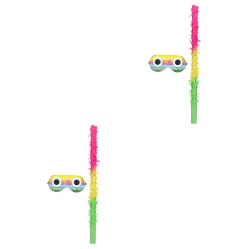 ABOOFAN 2 Sätze Pinata Stick und Augenbinde Stabile Party Zubehör für Geburtstagsspiele Farbenfrohes Leichtes Material Geeignet für Erwachsene für Karneval und Feierlichkeiten ABOOFAN 2 Sätze Pinata Stick und Augenbinde Stabile Party Zubehör für Geburtstagsspiele Farbenfrohes Leichtes Material Geeignet für Erwachsene für Karneval und Feierlichkeiten von ABOOFAN