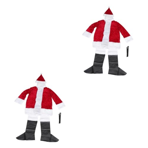 ABOOFAN 2 Sätze Weihnachtsmann-kleidung Weihnachtsdeko Männlich Cosplay Polyester Partykleidung von ABOOFAN