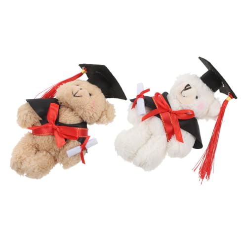 ABOOFAN 2 Stück Abschlussbär-plüschtier Für Abschlussfeier, Geburtstag, Stofftier, Entzückendes Stofftier, Abschlussgeschenk von ABOOFAN