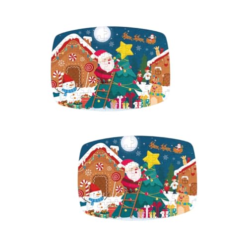 ABOOFAN 2 Stück DIY-Puzzle Weihnachtsrucksack Lustiges Kinderspielzeug Kinderpuzzles Rucksack Für Erwachsene Weihnachtspuzzle-Spielzeug DIY-Weihnachtspuzzle Lustiges von ABOOFAN