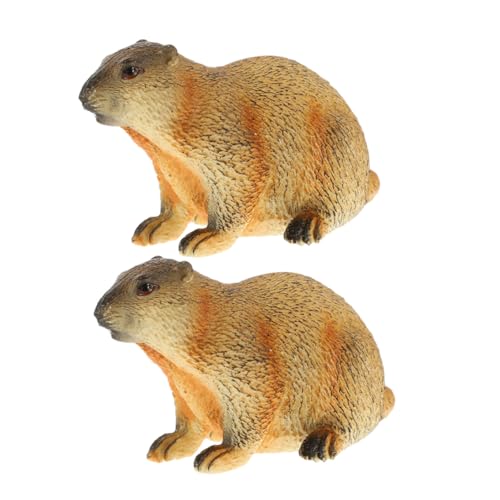 ABOOFAN 2 Stück Groundhog -Modell Groundhog Craft Miniatur-murmeltier-Figur Murmeltier-Ornament Simulationstiere Murmeltier Dekoration Plastik ABOOFAN 2 Stück Groundhog -Modell Groundhog Craft Miniatur-murmeltier-Figur Murmeltier-Ornament Simulationstiere Murmeltier Dekoration Plastik von ABOOFAN