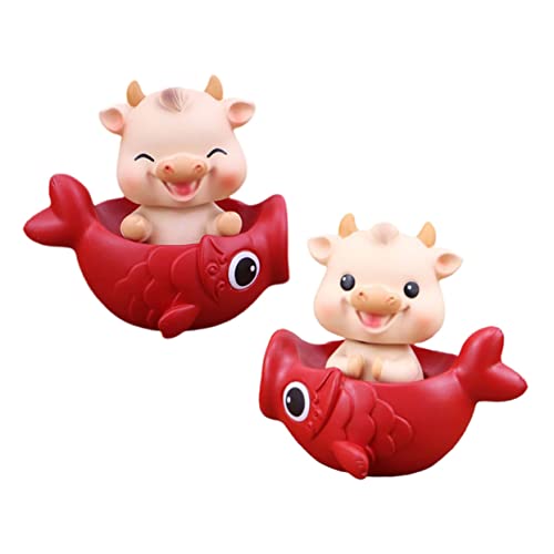 ABOOFAN 2 Stück Kuh Wackelkopf Ornament Auto Dekorationen Geweih Kuh Teppich Tierköpfe Wanddekoration Hund Rentier Weihnachtsdekoration Kuh Auto Armaturenbrett ABOOFAN 2 Stück Kuh Wackelkopf Ornament Auto Dekorationen Geweih Kuh Teppich Tierköpfe Wanddekoration Hund Rentier Weihnachtsdekoration Kuh Auto Armaturenbrett von ABOOFAN