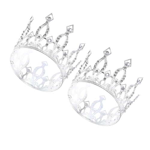 ABOOFAN 2 Stück Strass Tiara Funkelnde Prinzessin Haaraccessoires Große Silberne Brautkrone für Hochzeit Geburtstagsfeier Damen und Leichter Komfortabler Kopfschmuck ABOOFAN 2 Stück Strass Tiara Funkelnde Prinzessin Haaraccessoires Große Silberne Brautkrone für Hochzeit Geburtstagsfeier Damen und Leichter Komfortabler Kopfschmuck von ABOOFAN