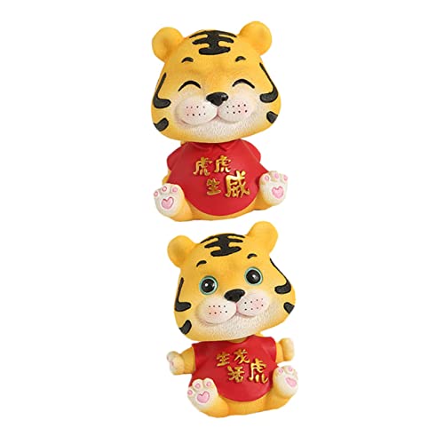 ABOOFAN 2 Stücke Tiger Tier Harz Automobil Dekorationen Tier Puppe Hause Schmucks ABOOFAN 2 Stücke Tiger Tier Harz Automobil Dekorationen Tier Puppe Hause Schmucks von ABOOFAN