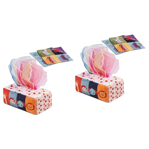 ABOOFAN 2Er-Box Beruhigende Papierbox Lernspielzeug für Babys Spielzeug für Kinder Spielzeuge frühpädagogisches Spielzeug Baby sensorisches Spielzeug Hand Tissue-Box Kürbis Übungsleiter von ABOOFAN