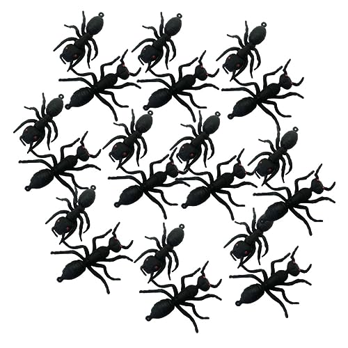 ABOOFAN 20 STK Spielzeuge Halloween Requisiten Ameisen knifflige Insektenrequisiten Spukhaus-Requisite Ameisen Requisiten künstlich Festival-Cosplay-Requisiten Streichspielzeug Tier von ABOOFAN