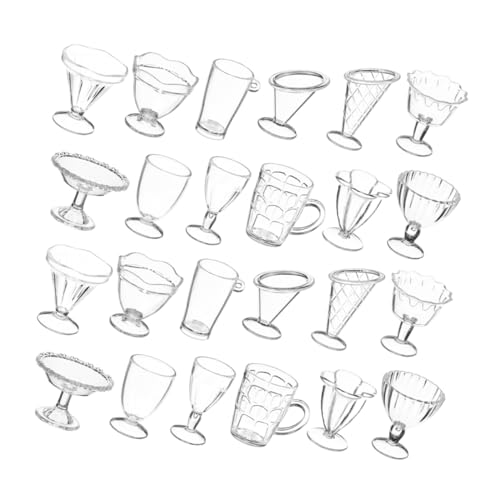 ABOOFAN 24 Stück Miniatur Kaffeetassen Set Teiliges DIY Eisbecher Set für Puppenhaus Multifunktionale Mini Tassen für Transparentes Design für Kreative Spielideen ABOOFAN 24 Stück Miniatur Kaffeetassen Set Teiliges DIY Eisbecher Set für Puppenhaus Multifunktionale Mini Tassen für Transparentes Design für Kreative Spielideen von ABOOFAN