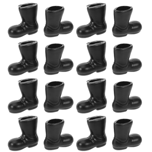 ABOOFAN 25 Paar Mini-Weihnachtsmannstiefel Winzige Plastikstiefel Weihnachtsmannschuhe Zum Basteln Weihnachtsdekoration Für Puppenhäuser von ABOOFAN