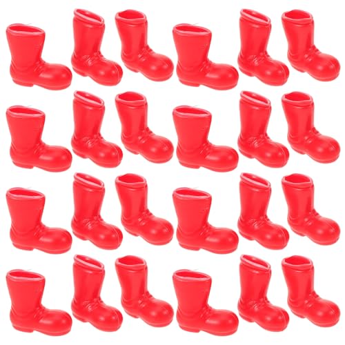 ABOOFAN 25 Paar Mini-Weihnachtsmannstiefel Winzige Plastikstiefel Weihnachtsmannschuhe Zum Basteln Weihnachtsdekoration Für Puppenhäuser ABOOFAN 25 Paar Mini-Weihnachtsmannstiefel Winzige Plastikstiefel Weihnachtsmannschuhe Zum Basteln Weihnachtsdekoration Für Puppenhäuser von ABOOFAN