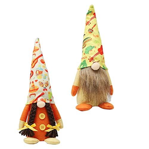 ABOOFAN 2Stücke Kreative Gesichtslose Puppendekoration für Karneval und Partys Bezaubernde Stoffpuppen für Festliche Wohnatmosphäre Sicheres und Langlebiges Material von ABOOFAN