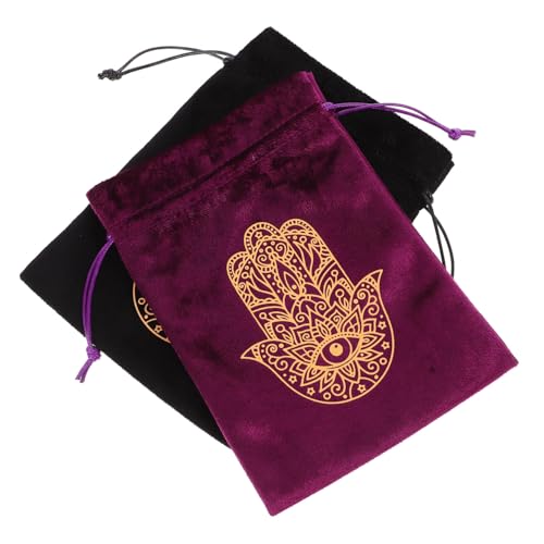 ABOOFAN 2Stücke Tarotkarten Aufbewahrungstasche Aus Weichem Material Kordelzugbeutel Für Tarotkarten Dekorative Schmucktasche Für Tarotliebhaber von ABOOFAN