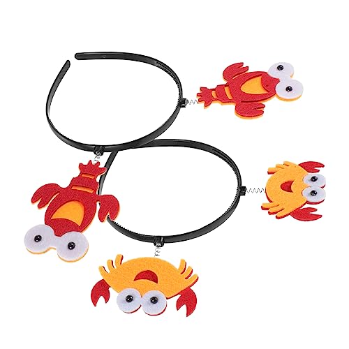 ABOOFAN 2st Krabben Kostüm Stirnband Meerestier Haarreifen Party Haarreif Kostüm Kopfschmuck Kopfbedeckung Für Kostümpartys Krabben-Stirnband Headband Plastik Kind Niedlich ABOOFAN 2st Krabben Kostüm Stirnband Meerestier Haarreifen Party Haarreif Kostüm Kopfschmuck Kopfbedeckung Für Kostümpartys Krabben-Stirnband Headband Plastik Kind Niedlich von ABOOFAN