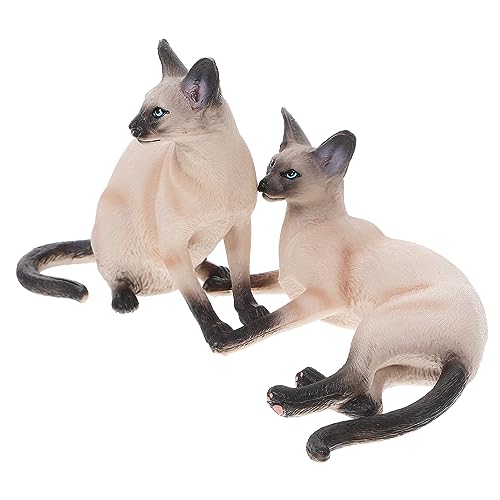 ABOOFAN 2st Simulationstiermodell Simulation Von Tierfiguren Kleine Katzenfigur Realistisches Simulationskatzenmodell Künstliches Katzenmodell Realistische Katzenfigur Plastik von ABOOFAN