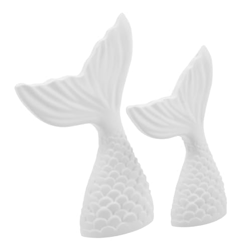 ABOOFAN 2stücke Fischschwanz Figur Dekoration Für Fotostudio Küsten Mittelpunkt Nautische Requisiten Für Fotoautomaten Party Hochzeit Schmuck Ringe Haltbar Organizer Für von ABOOFAN