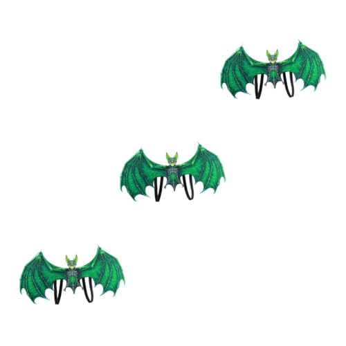 ABOOFAN 3 Stk Fledermausflügel Kleidung Halloween Pu-schaum Und Vliesstoff von ABOOFAN