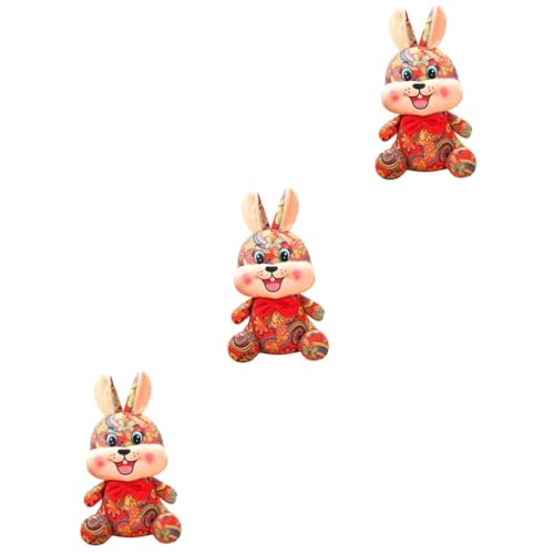 ABOOFAN 3 Stück Bunny Plüschspielzeug Jahr des Niedliches Kuscheltier für Dekoration für Zuhause und von ABOOFAN