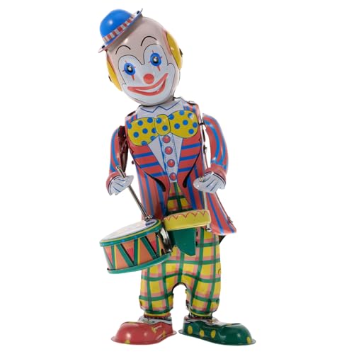 ABOOFAN 3 Stück Clown Dekoration Clown Schlagzeuger Kinder Boxsack Für 3–8 Jahre Blechroboter Clown Puppe Chucky Puppe Lebensgroße Clown Figuren Kinder Spielset Eisen Desktop von ABOOFAN