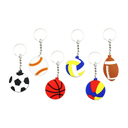 ABOOFAN 30 Stück Teiliges PVC Sport Schlüsselanhänger mit Fußball Baseball Basketball Volleyball Beachball und Rugby Bunte Anhänger für Taschen Party Mitgebsel und Geschenkideen ABOOFAN 30 Stück Teiliges PVC Sport Schlüsselanhänger mit Fußball Baseball Basketball Volleyball Beachball und Rugby Bunte Anhänger für Taschen Party Mitgebsel und Geschenkideen von ABOOFAN