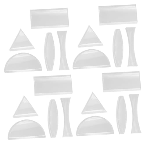 ABOOFAN 4 Sätze Optisches Linsenset Konkaves Objektiv Für Die Wissenschaft Linse Für Den Naturwissenschaftlichen Unterricht Physik-linse Optisches Objektiv Transparent Glas 5 Stück * 4 von ABOOFAN