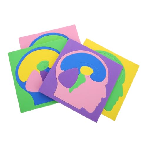 ABOOFAN 4 Stück Gehirnrätsel für Gehirnmodell für den Unterricht Puzzle zur Anatomie des menschlichen Gehirns Anatomie-Lernmodell Anatomiemodell Rätsel für Kleinkinder Eva ABOOFAN 4 Stück Gehirnrätsel für Gehirnmodell für den Unterricht Puzzle zur Anatomie des menschlichen Gehirns Anatomie-Lernmodell Anatomiemodell Rätsel für Kleinkinder Eva von ABOOFAN