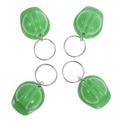 ABOOFAN 4 Stück Mini Bauhelm Schlüsselanhänger Einzigartige Sicherheitshelme Schlüsselring für Bauarbeiten Partys und Kompakte und Robuste Bauarbeiter Accessoires von ABOOFAN