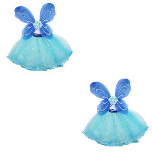 ABOOFAN 4 Stück Schmetterlings-fee-kostüm Prinzessin Baby Kleid von ABOOFAN