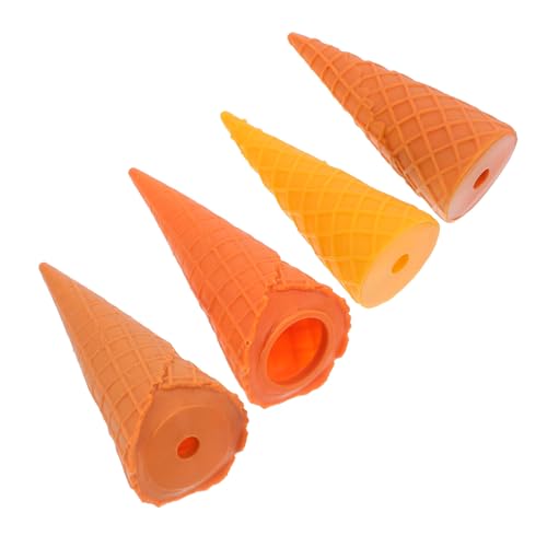 ABOOFAN 4 Stück Simuliertes Vakuum -Sprödzylindermodell Eiswaffel Dekoration Simulations-Eisspielzeug Eistüte Eiscreme-Requisite simuliertes Probieren PVC ABOOFAN 4 Stück Simuliertes Vakuum -Sprödzylindermodell Eiswaffel Dekoration Simulations-Eisspielzeug Eistüte Eiscreme-Requisite simuliertes Probieren PVC von ABOOFAN