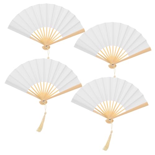 ABOOFAN 4 Stück Teiliges Miniatur Faltfächer Weißer Papierfächer Handventilator Mini Handfächer Deko Requisiten für Puppenfotografie Chinesischer Vintage Stil ABOOFAN 4 Stück Teiliges Miniatur Faltfächer Weißer Papierfächer Handventilator Mini Handfächer Deko Requisiten für Puppenfotografie Chinesischer Vintage Stil von ABOOFAN